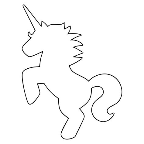 Printable Unicorn Stencil